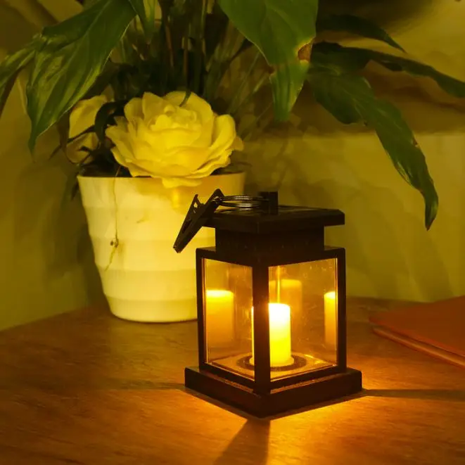 Лидер продаж на Amazon, светодиодная лампа-свеча, праздничный декоративный фонарь на солнечной батарее