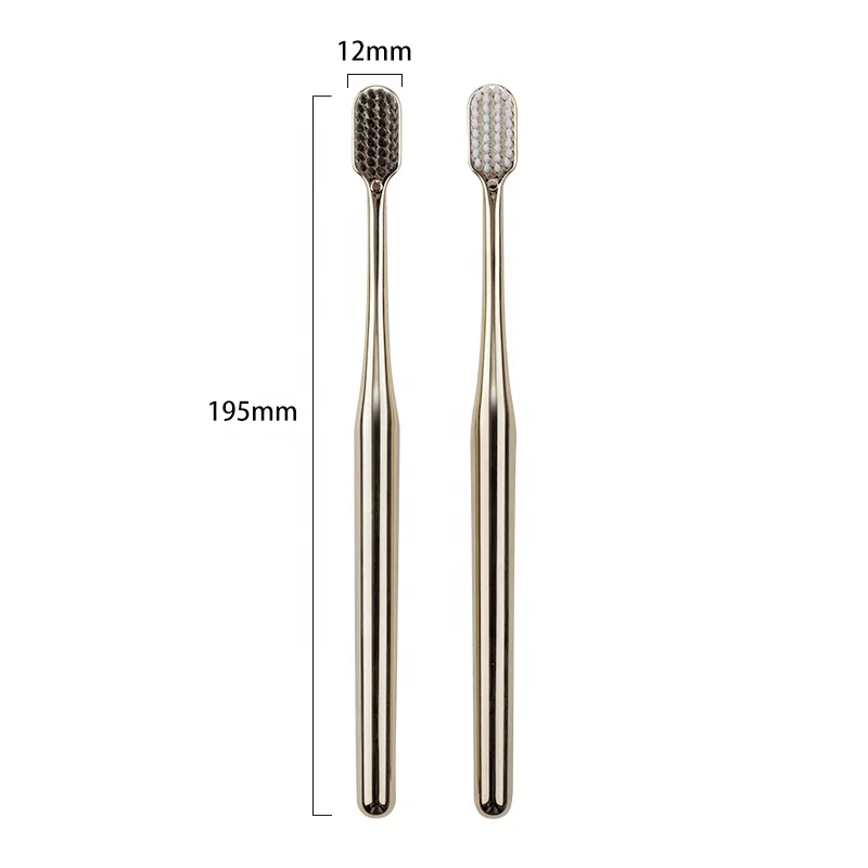 Hot Selling Teeth Whitening Gold Toothbrush with paper box packing