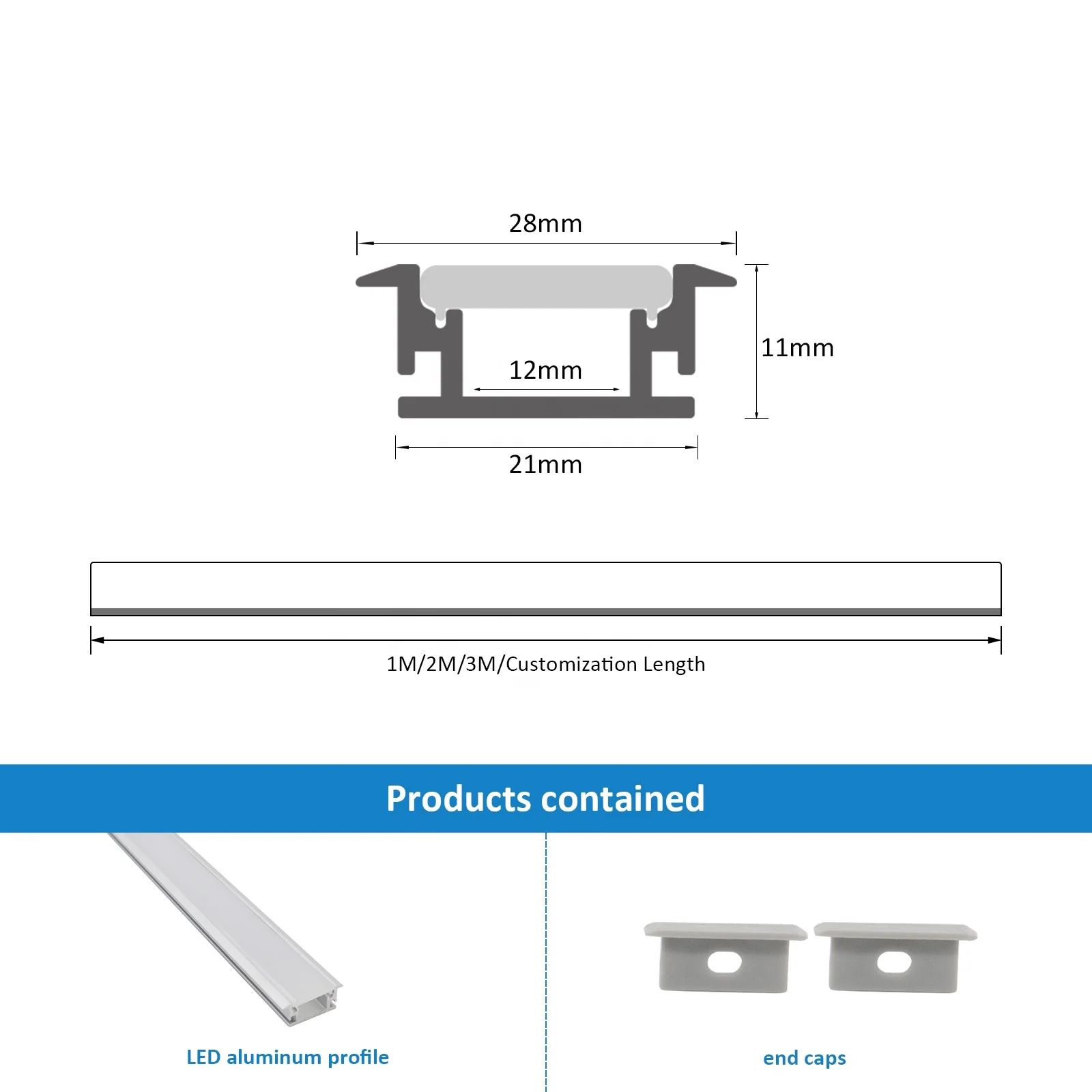 Led Strip Light Housing 027 Recessed Floor LED Lighting Aluminum Channel Led Profile