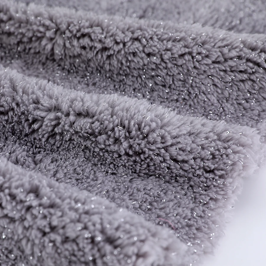 Custom Printed Colorful Thick Double Sided Recycled Polyester Sherpa Fleece Fabric For Nightclothes Blanket