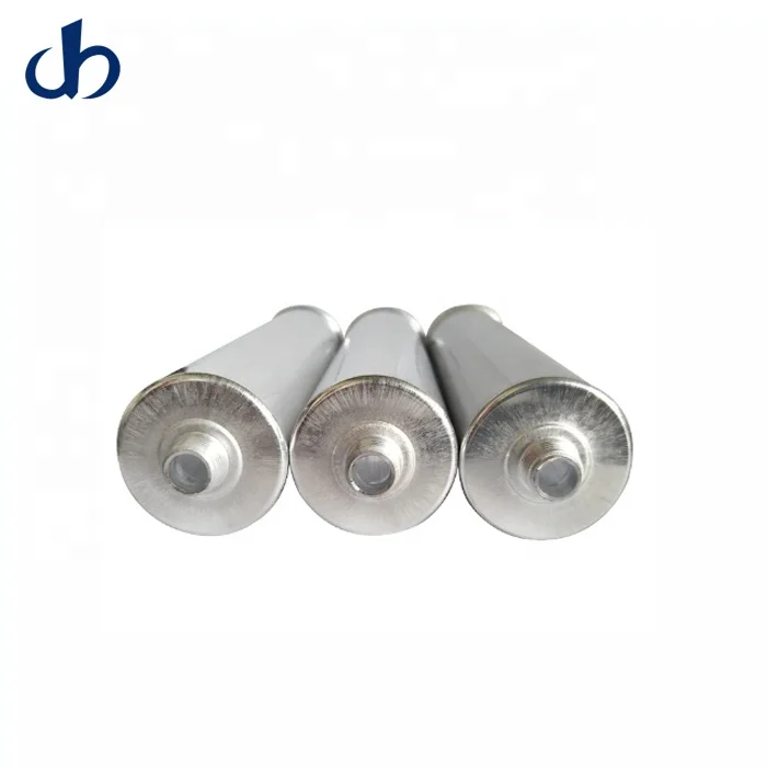 Empty Aluminum Cartridge Set With Stopper and Nozzle For Chemical Sealant Packing