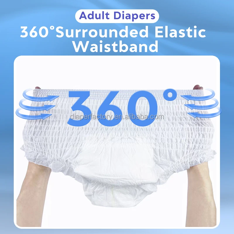 Custom Brand Disposable Adult Incontinence Diaper Pull it Up Panty Nappy Training Pant
