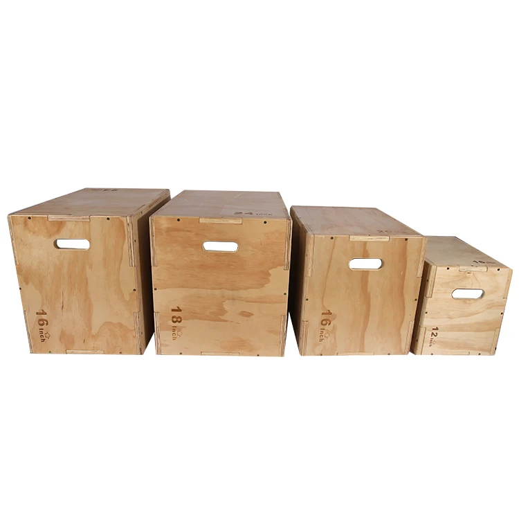 Jump MMA Plyometric 30/24/20 - 24/20/16 - 20/16/14 - 16/14/12 INCH Wooden Plyo Box