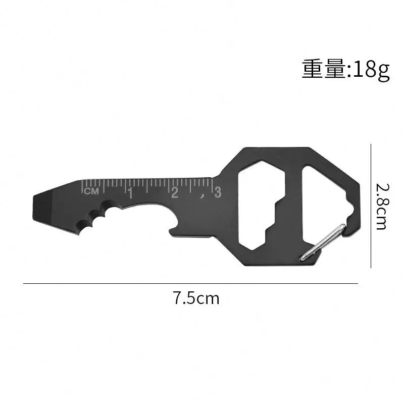 candy Customized Bottle Opener Metal Multifunctional Mini Keychain Screwdriver Outdoor Multifunctional Tool Keychain