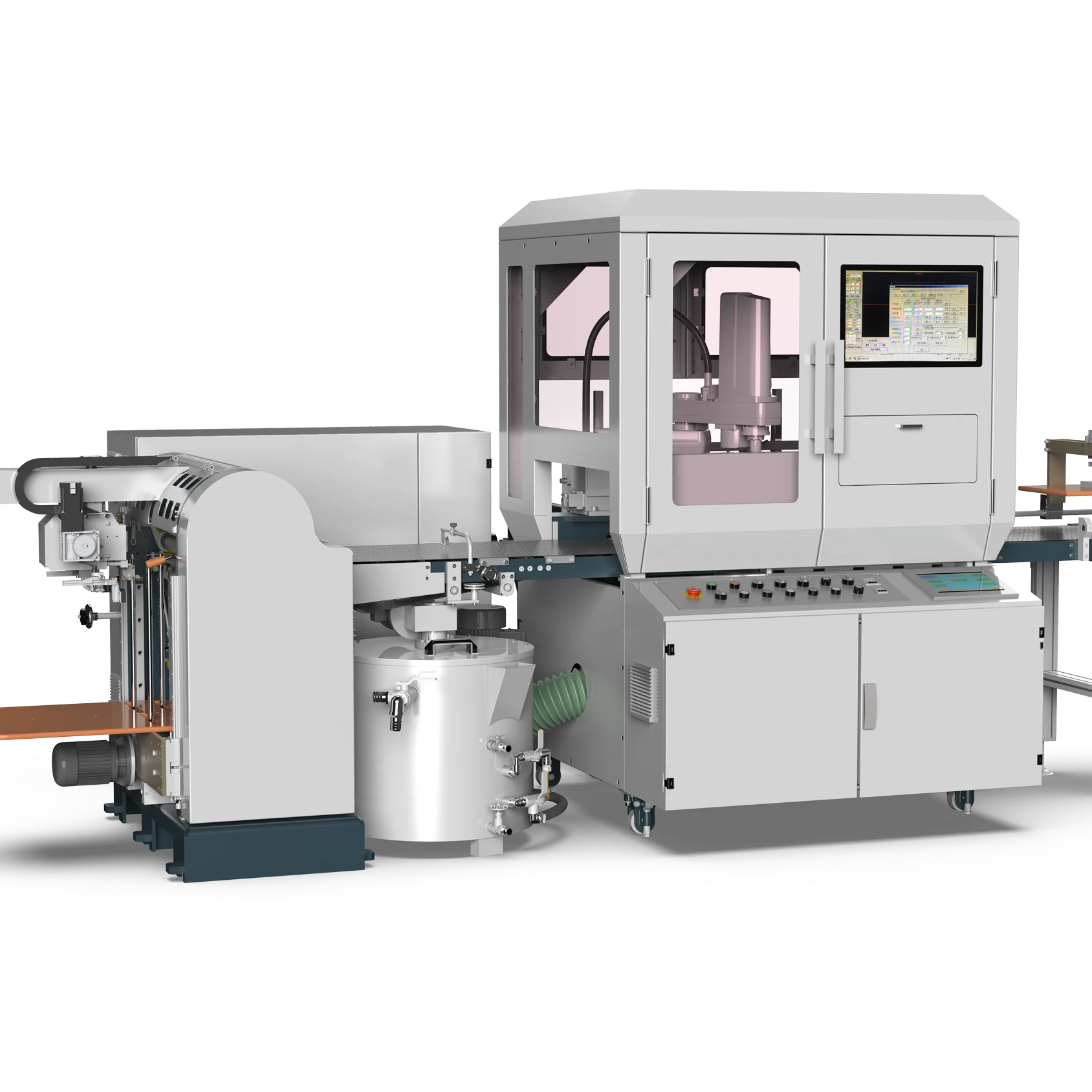 HM-ZD350E Automatic gluing and Spotter Machine