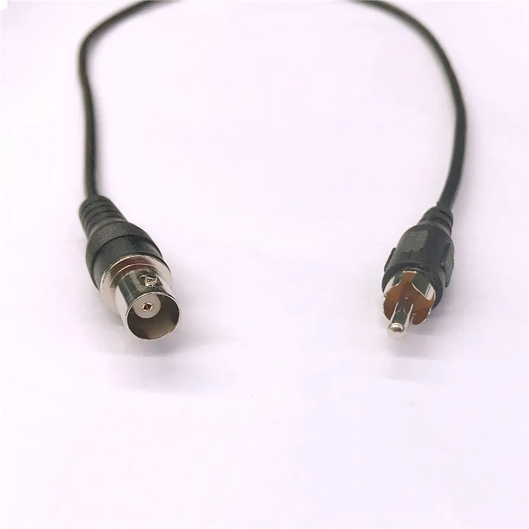 BNC female to RCA Male coaxial  CCTV camera cable assembly