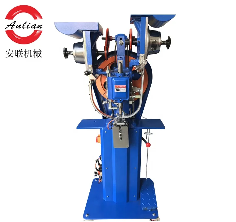 High Quality  Automatic Jeans Jacket Button Hole Snap Button Punching Pressing  Machine