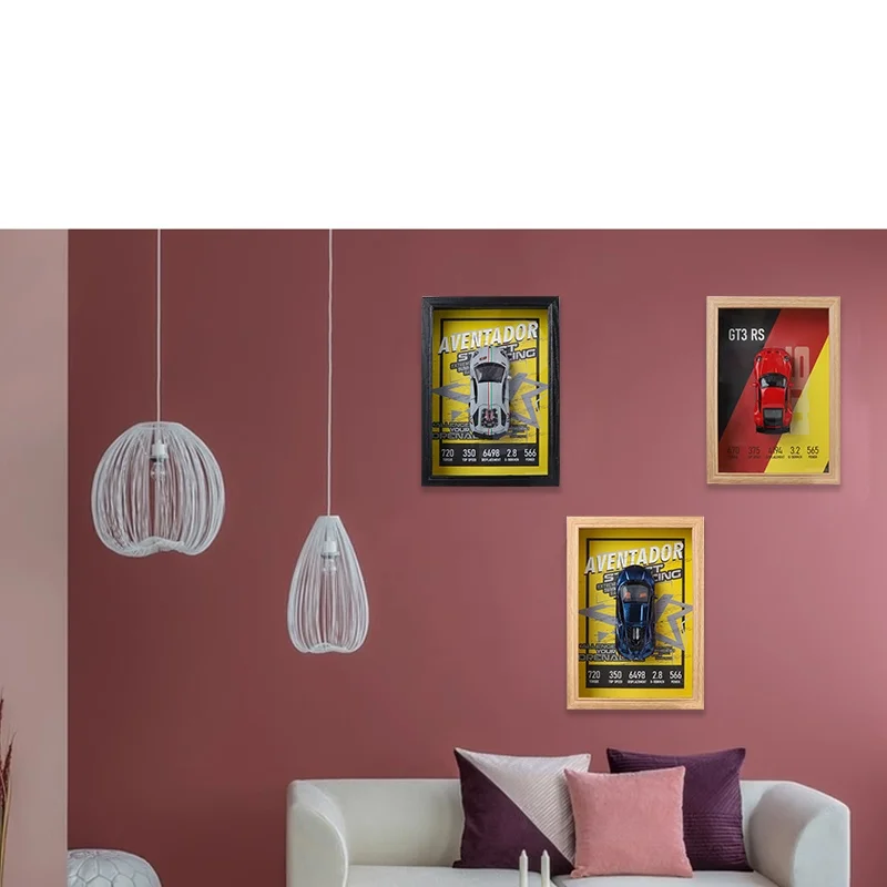 Настенная декоративная картина «Спортивный автомобиль» из 3D-блоков современный дизайн новая трендовая подвесная живопись с вырезкой и печатью