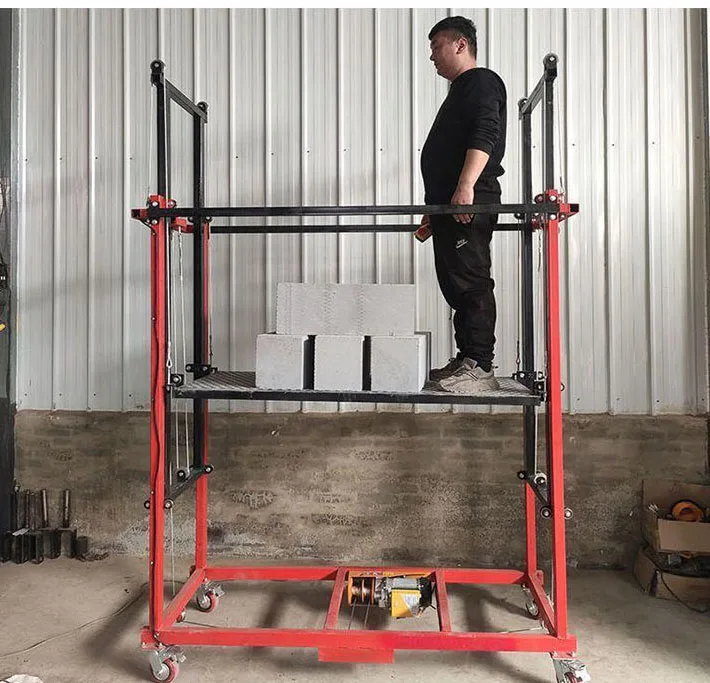 Secure ladders and scaffolding components Electric aluminum scaffolding lifts