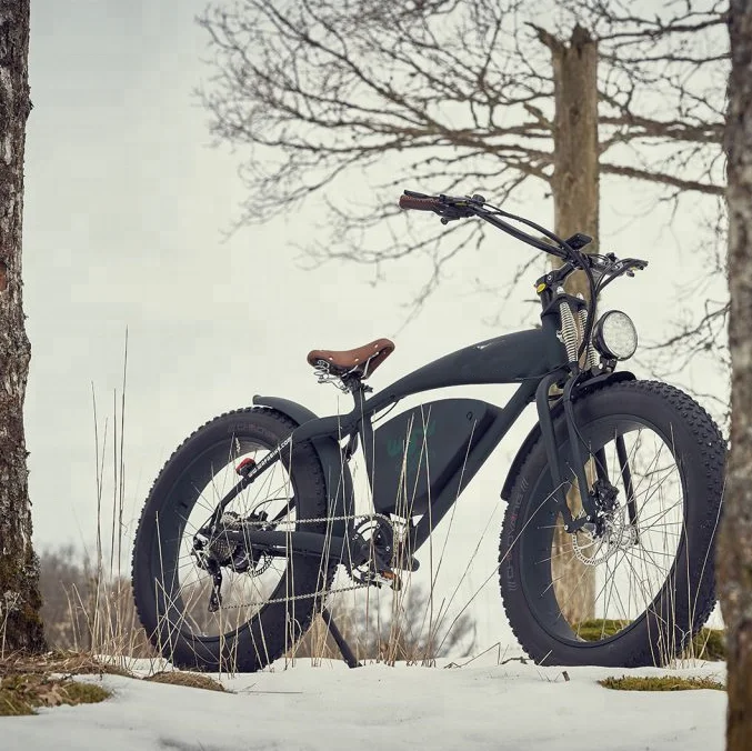 LOHAS Best Quality electric bike 26 inch fat tyre snow 48V battery lithium 500 vintage electric bike bicycle for sale