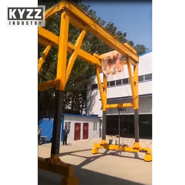 electric moving double girder platform gantry crane