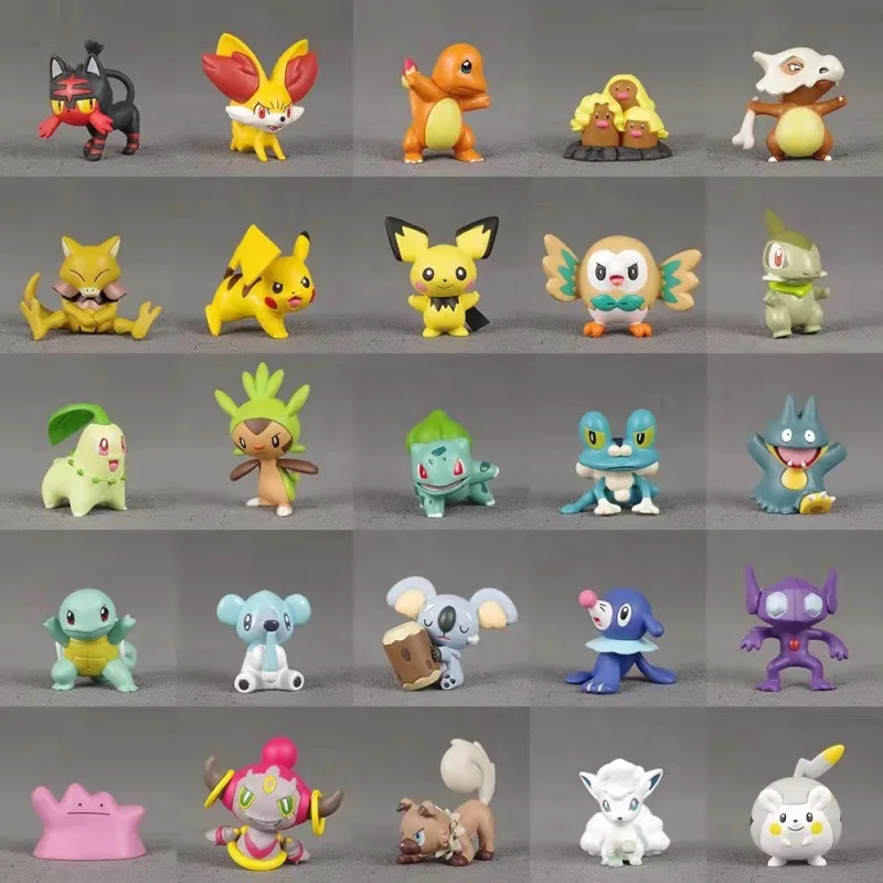 144 Wholesale Good Quality 2-3cm Mini Child Toy Action Figure pokemoned go for pokemoned Kids