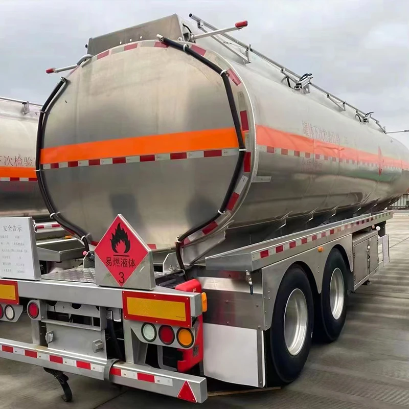 Heavy duty 2 3 axle large capacity  fuel tank oil transport tanker semi trailer