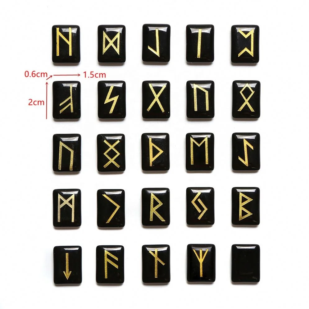 
Natural Crystals Gem Tumbled Engraved Lettering Gemstone Beads Stone For Divination Fortune-Telling Wicca Healing Chakra Reiki 