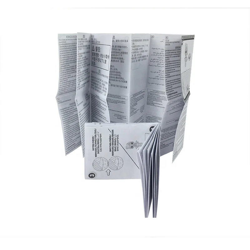 Bulk Custom Printing Paper Flyer/brochure/booklet Instruction Manual