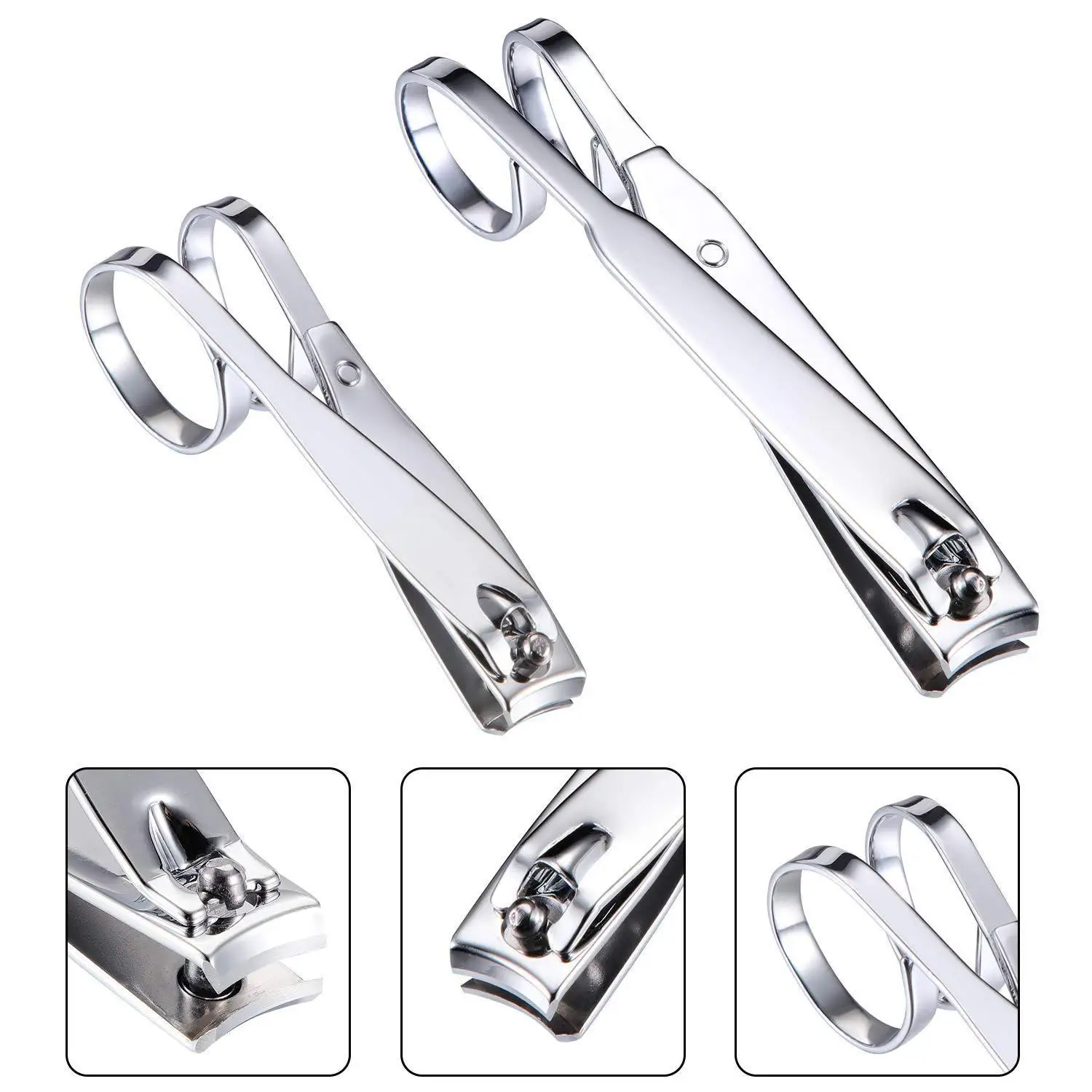 Destly Big Size Nail Clipper Straight & Curved Nail Trimmer Manicure Pedicure Care Edge Scissors Nail Clipper Manicure Tool