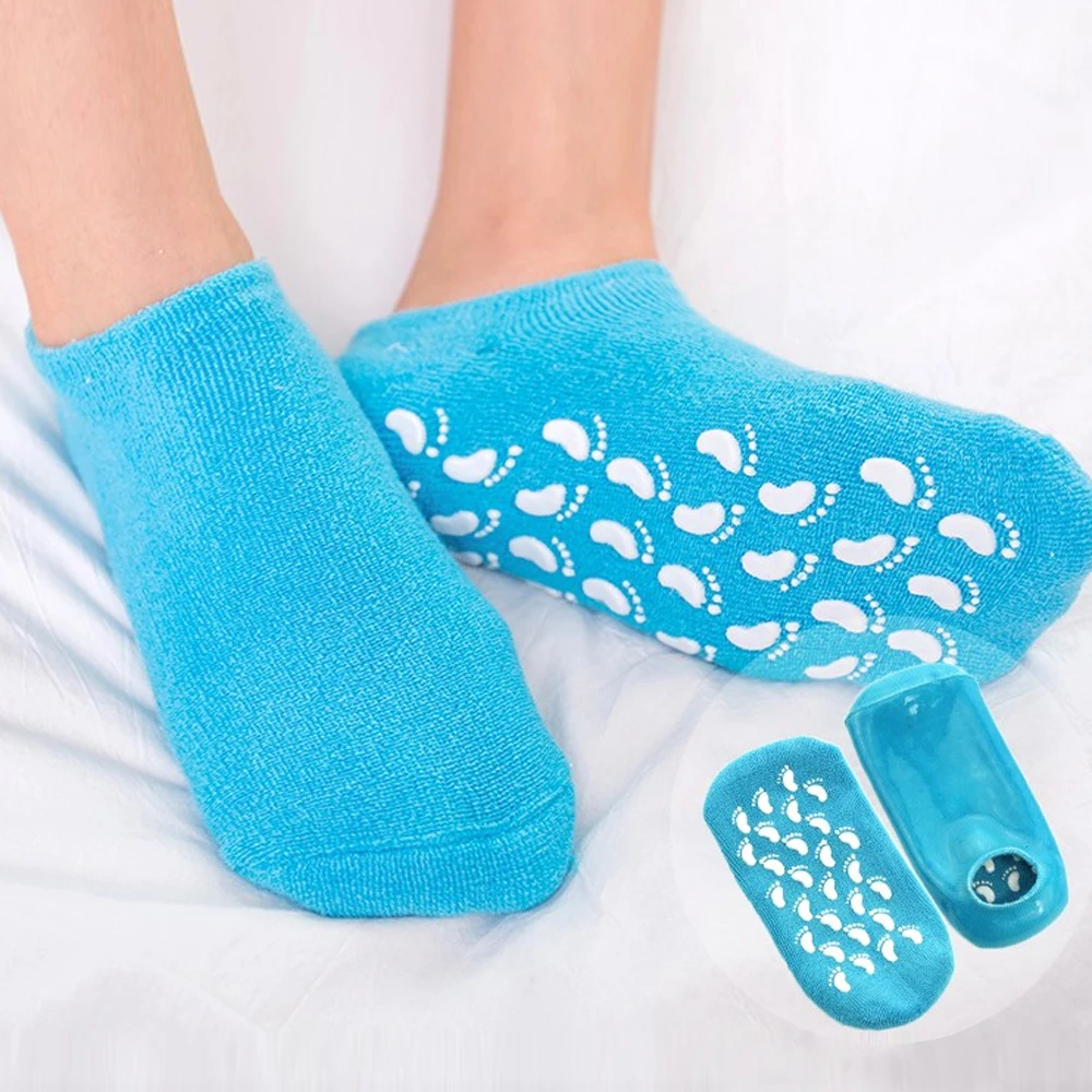 Colorful Soft Feet Moisturizer Spa Pedicure Socks for Dry Cracked Rough Heels
