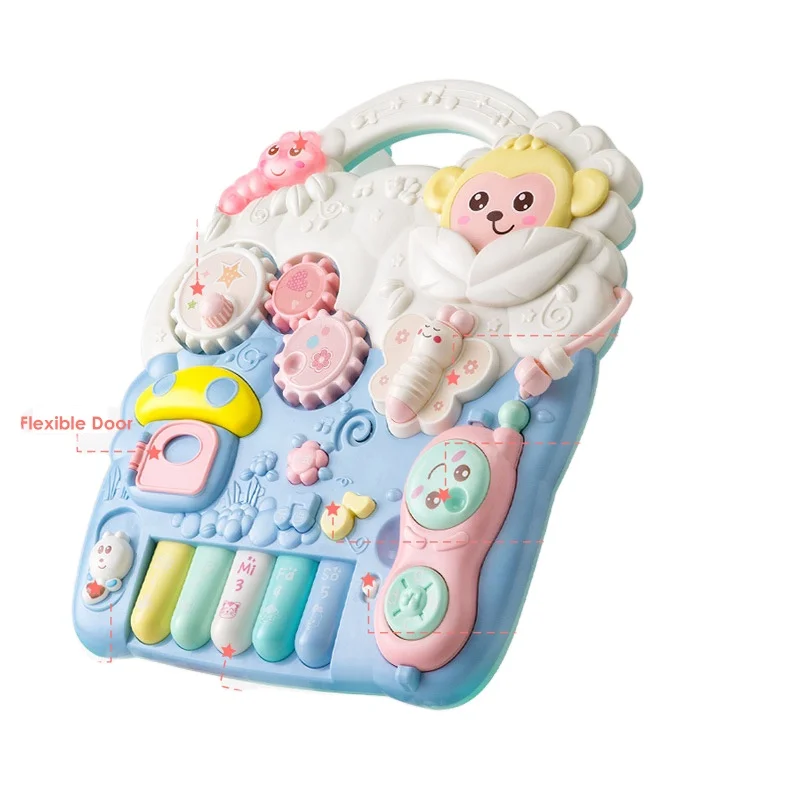 Plastic cute car 4 wheels push handle toys animal shape learning cartoon baby walker baby walkers