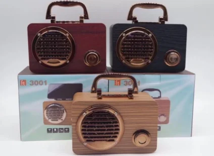 Vintage Manufacturers Portable Retro Wooden BT Speaker