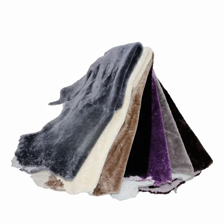 100% Genuine Large Area Quick Shipping Australian Double Face Sheepskin For Shoe Lining Garment Furniture