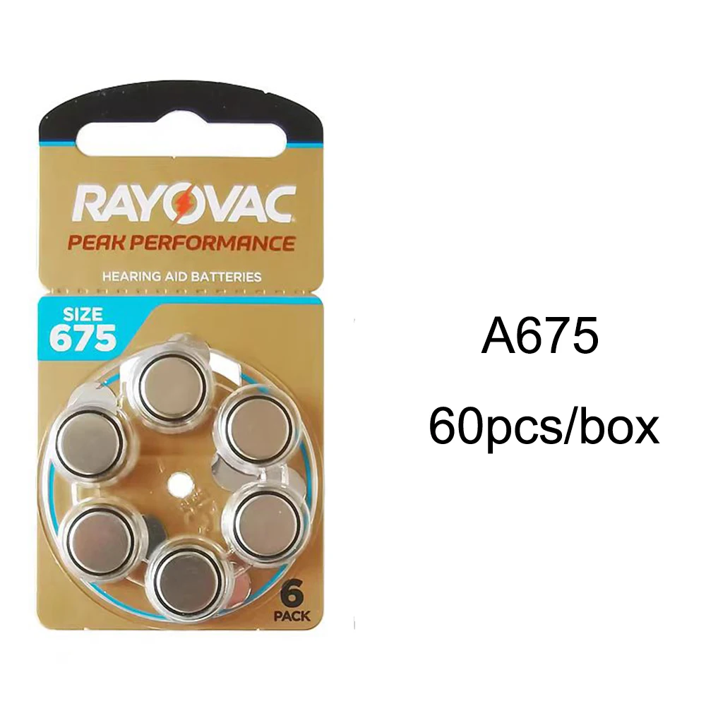 RAYOVAC PEAK PERFORMANCE A675 цинковый Аккумулятор для слуховых аппаратов
