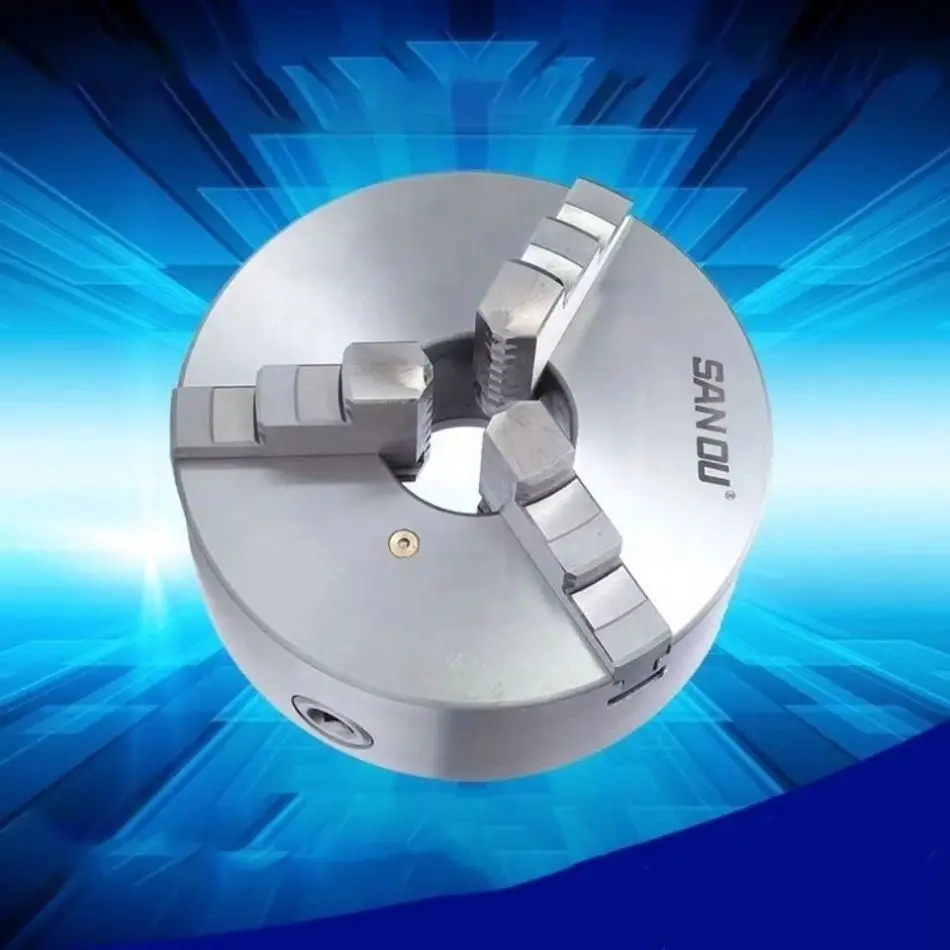 K11 3 hardened steel jaws direct mount self centering wood Lathe turning drilling milling machine Camlock manual scroll chuck
