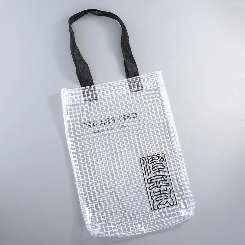 Manufacturers New Design Fashion Simple Transparent PVC Backpack Net Red Shopping Tote Bag Wholesale Can Be Customized