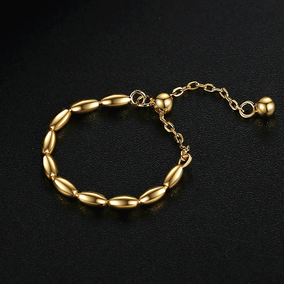 new design 925 sterling silver jewelry popular gold vermeil ball bead sparkle chain ring