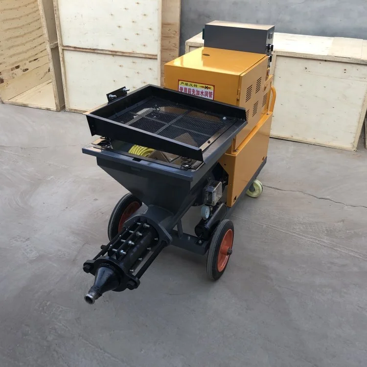 Good quality  Automatic electric 380v wall mortar sprayer cement concrete mixer spraying machine