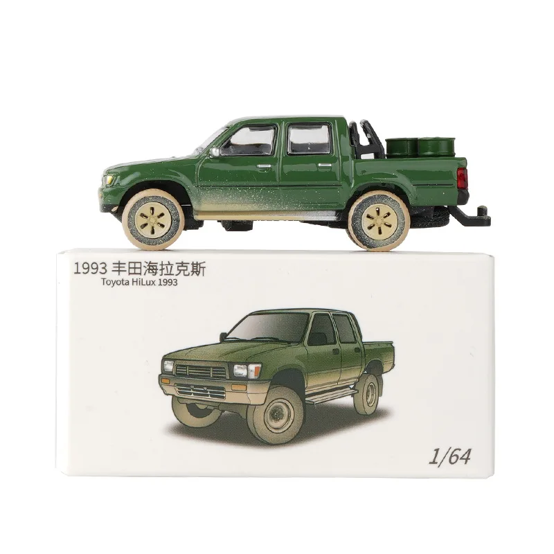 JKM 1/64 TOYOTA Hilux Model Car Alloy Diecast Toys Classic Super Racing Car Vehicle For Children Gifts