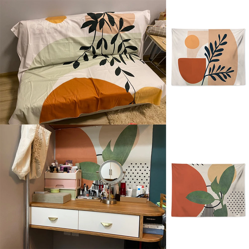 
Rainbow Fresh Wall Tapestry Abstract Painted Whale Sunset Mountain Forest Hippie Mandala Tapestry Landscape Wall Hanging Carpet 