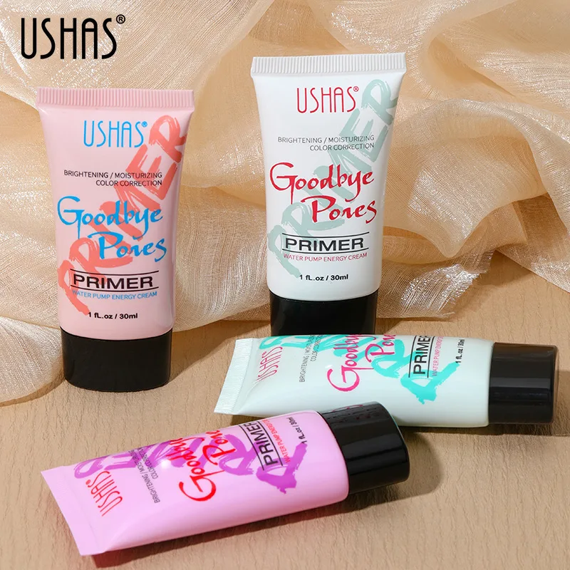 USHAS Wholesale Moisturizing Face Makeup Foundation Base Cosmetic Brighten Waterproof Primer Make Up Cream