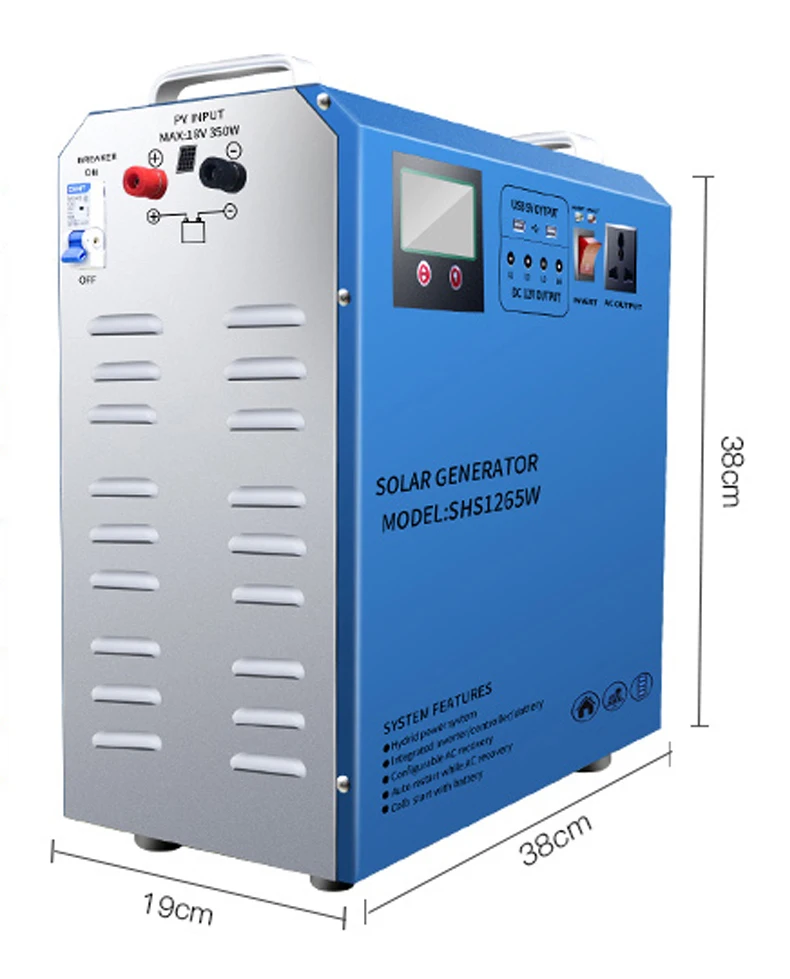 Portable Movable Home Solar Complete Home Solar Power System Solar Energy Systems All In One Solar Kit 500W