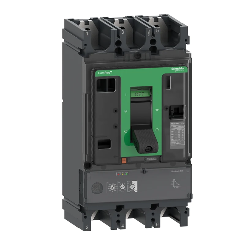 Original NSX630F 36kA AC 3P3D 630A 5.3B P-IN NSX Series Circuit breaker C63F35B630P