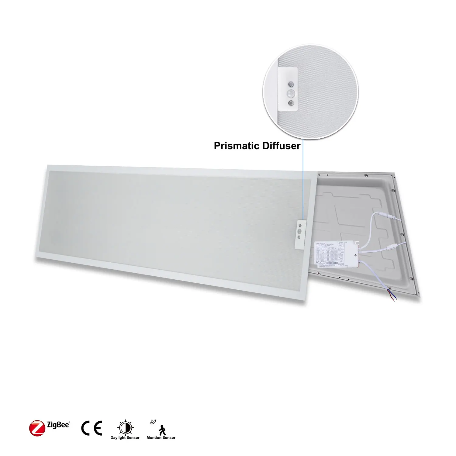 Hospital Laboratory Lighting 40w 600x600 Clean Room Commercial Led Panel Light Ceiling With Zigbee Sensors