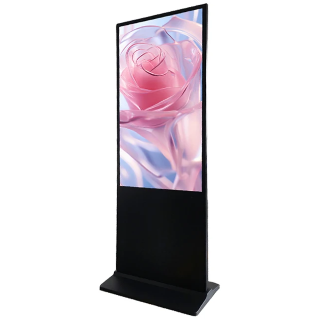 55 Inch Digital Touch Advertising Display with Infrared Multi-Touch, Android System, Free Content Publishing for Indoor Use