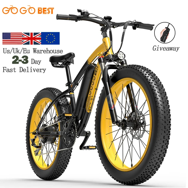 26inch Fatbike Aluminum Alloy Frame Light Weight Electric Bike 1000W Motor Power Electric Mountain Dirt Bicycle For Adults