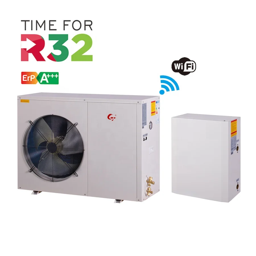 Сплит R32 DC инвертор домашний тепловой насос 6 кВт, 9 кВт, 12 кВт, 17 кВт, CE, A +++