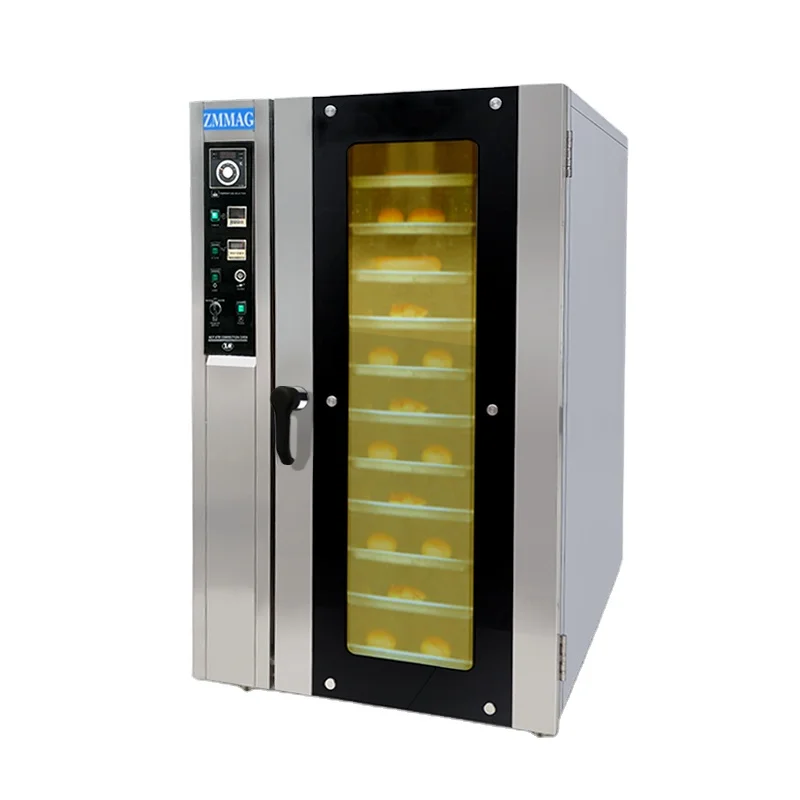 Best selling Commercial Stainless Steel Bakery Baking Equipment 12 tray Gas Convection Oven