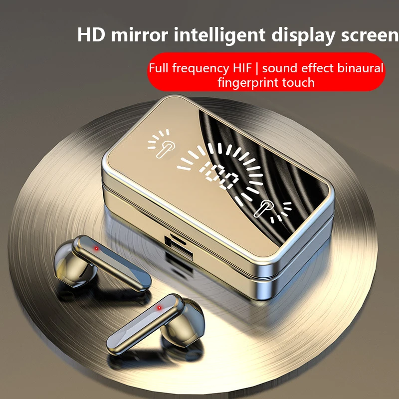 S20 Earphone Hifi Stereo LED Display Waterproof In Ear Headphone BT 5.1 TWS F9 Wireless Earbuds