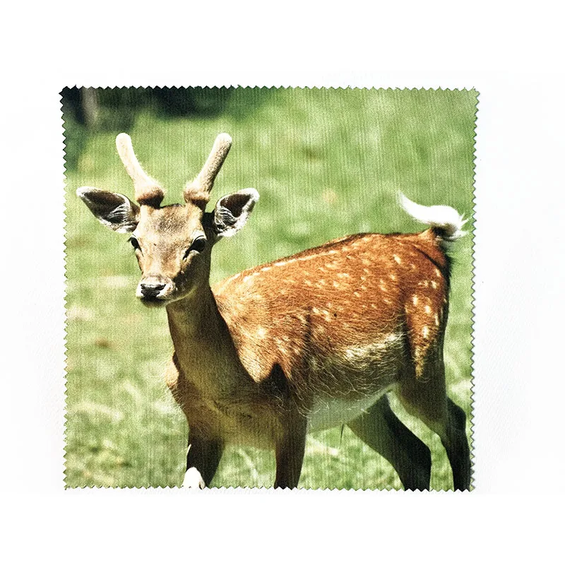 Салфетка для чистки ювелирных изделий, салфетка для чистки стекол из микрофибры с сублимационной печатью и логотипом на заказ