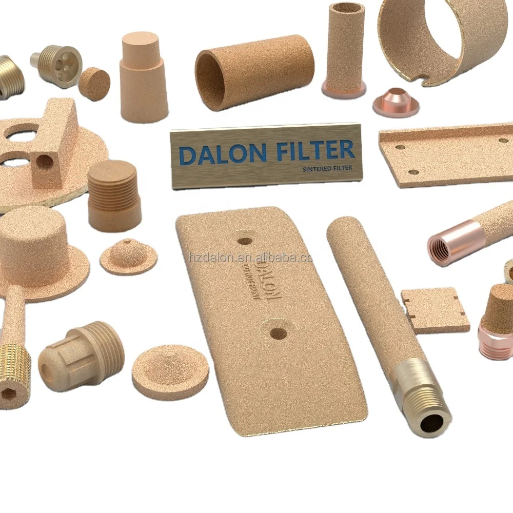 Спеченный латунный медный Бронзовый конический воздушный фильтр для пневматической