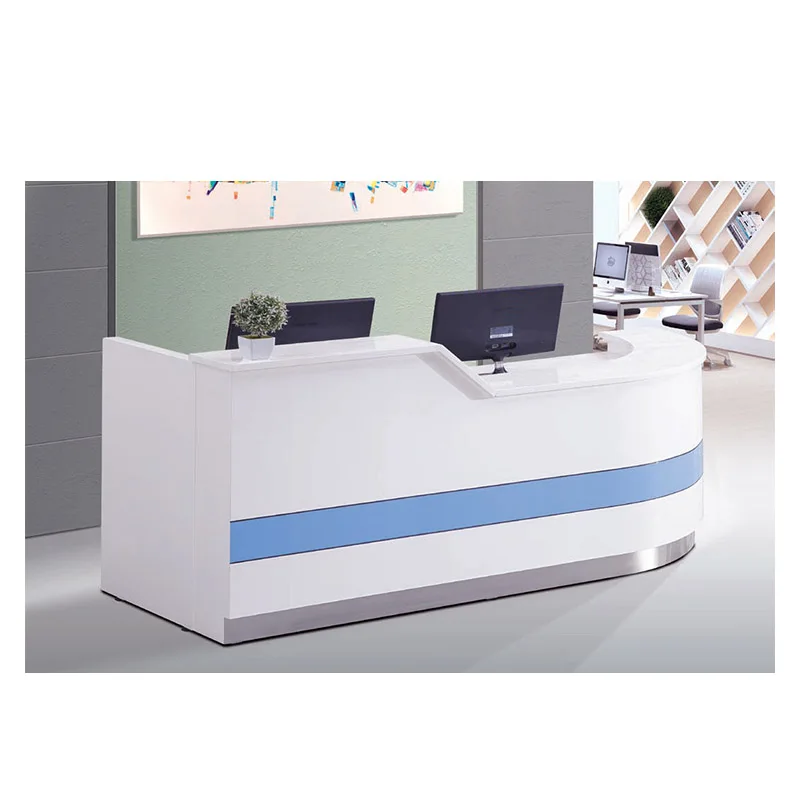 New high quality luxury small standing reception desk spa for salon