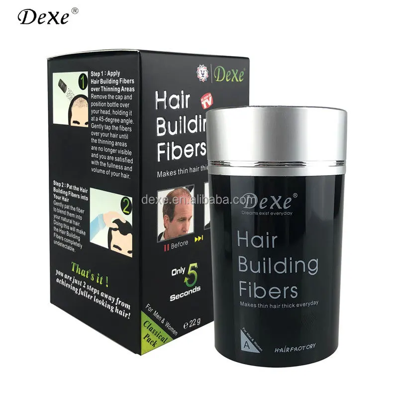 DEXE Best Quality Bulk Hair Building Fibers with 12 colors