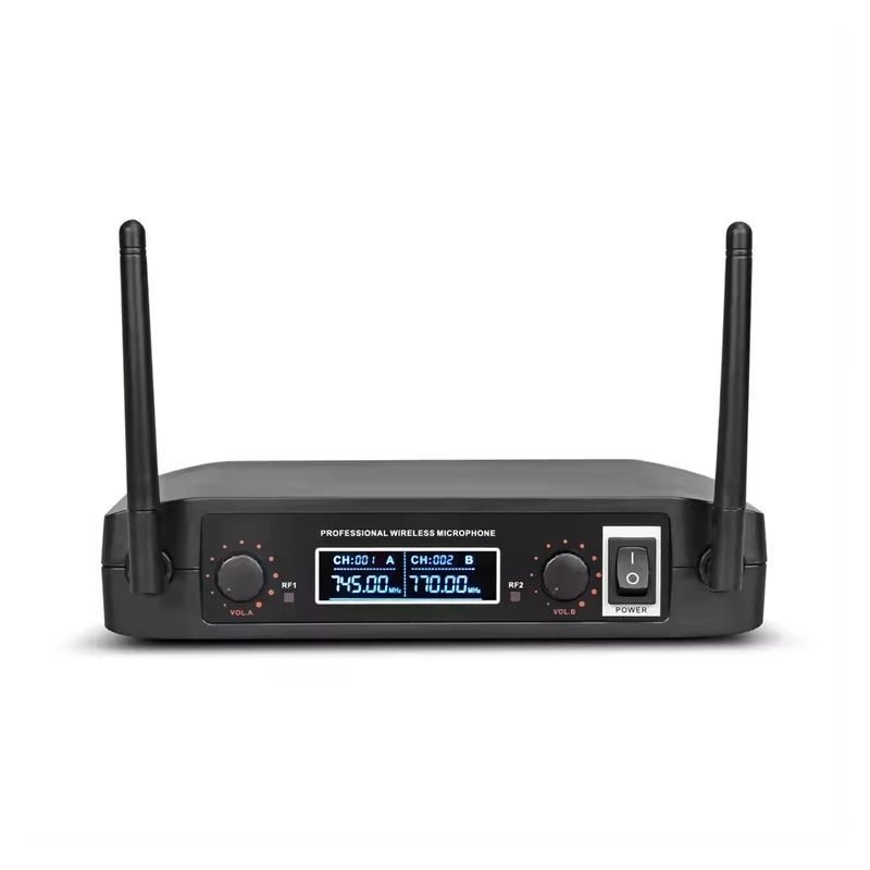 Горячая продажа двухканальный Конференц-зал речи караоке VHF настольная Беспроводная микрофонная система по низкой цене