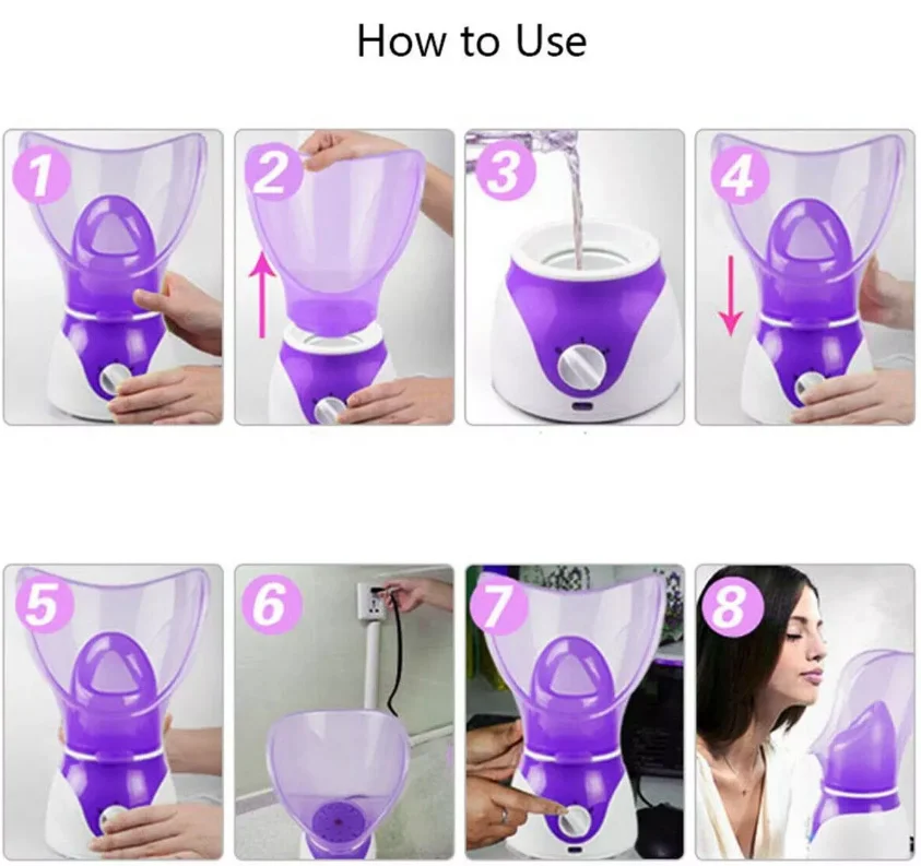 
Beauty Equipment Blackhead Nose Steamer Portable Facial Steamer Face Steamer 