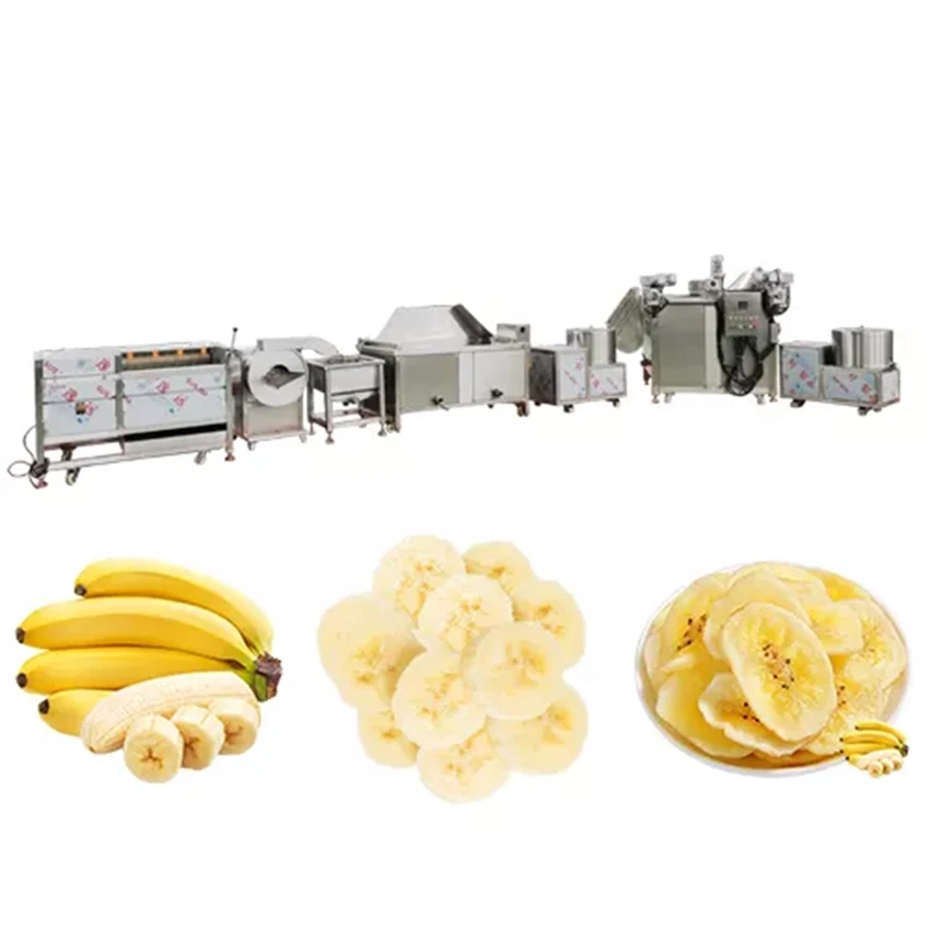 Commercial High Quality Banana Plantain Chips Making Machine Plantain Chips Processing Line Machine