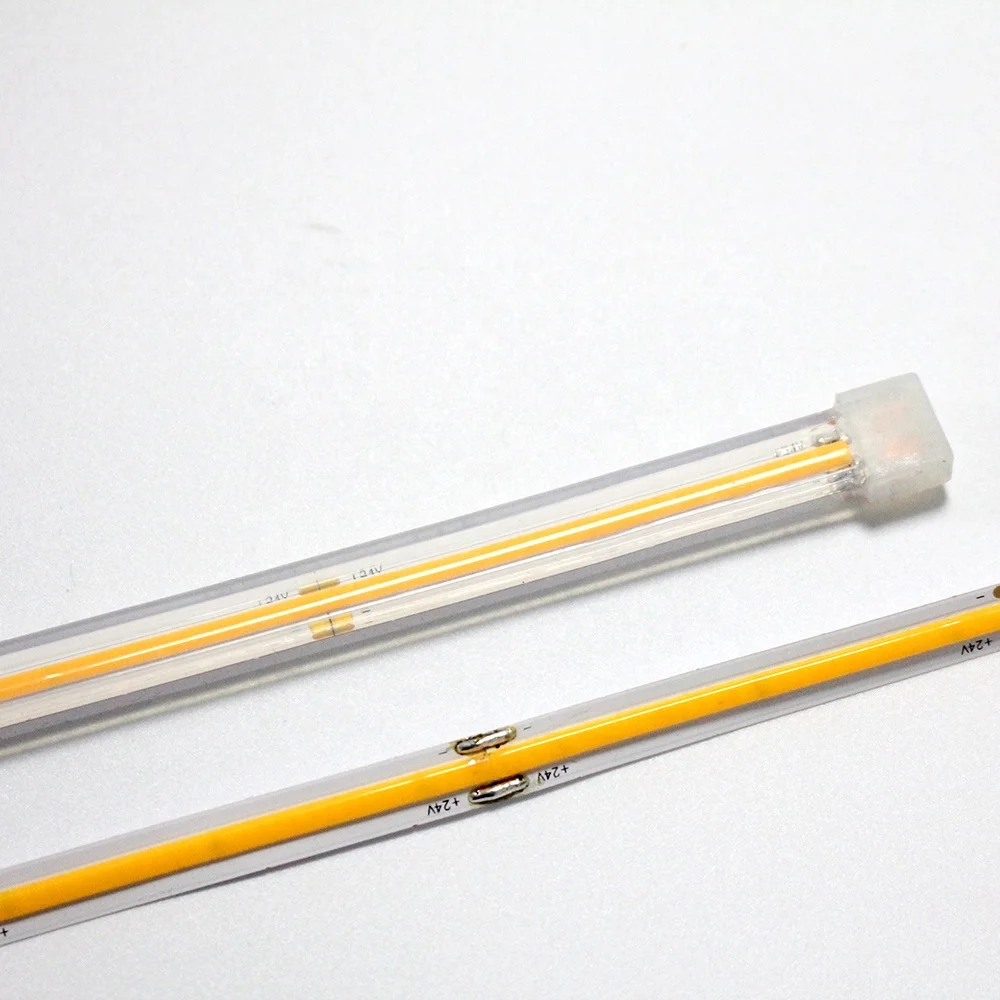 Relight super thin 5mm width 400CHIP 6000K white color DC 12V 24V 7.2W high CRI Ra90 flexible COB led strip light