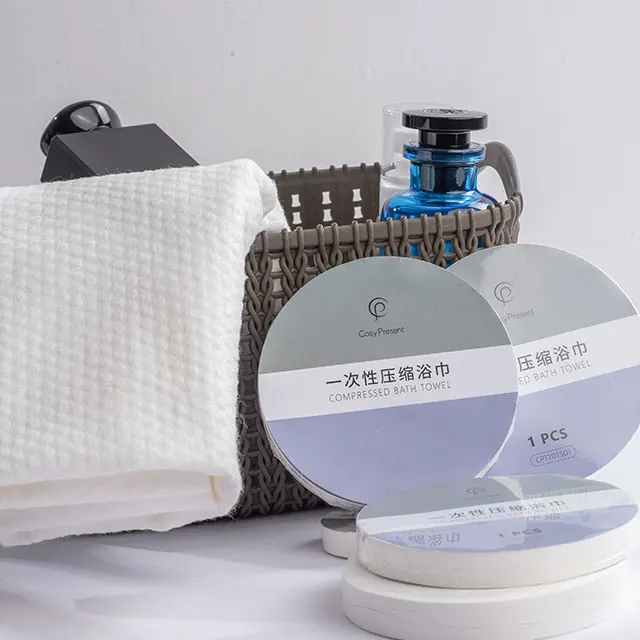 Cosypresent large size super absorption soft compressed bath towel for hotel