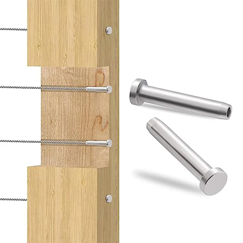 High Standard Flat Head Terminal 3mm 4mm 5mm 6mm 8mm 10mm Customize Connector Stainless Steel 304 316 Wire Rope Fittings